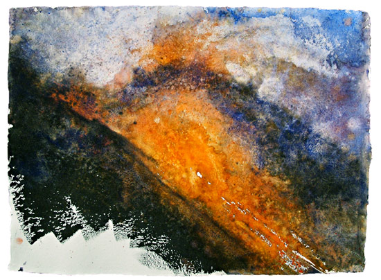 Sciara #1 - acquarello su carta Khadi