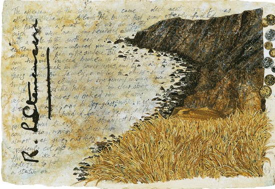 L&rsquo;Isola del Tesoro - Acquarello e Collage