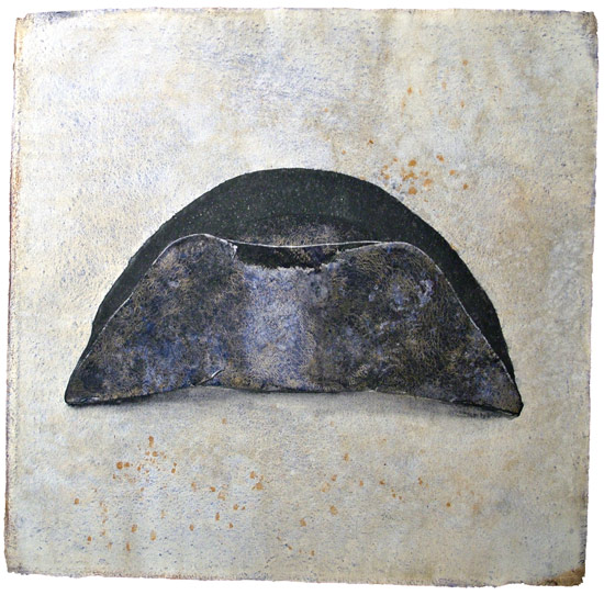 Napoleon&rsquo;s Hat #10 - acquarello su carta Khadi