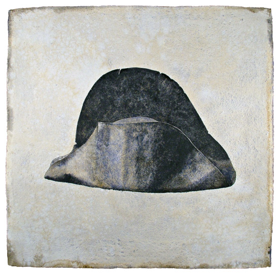 Napoleon&rsquo;s Hat #3 - acquarello su carta Khadi