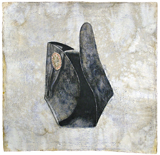 Napoleon&rsquo;s Hat #7 - acquarello su carta Khadi