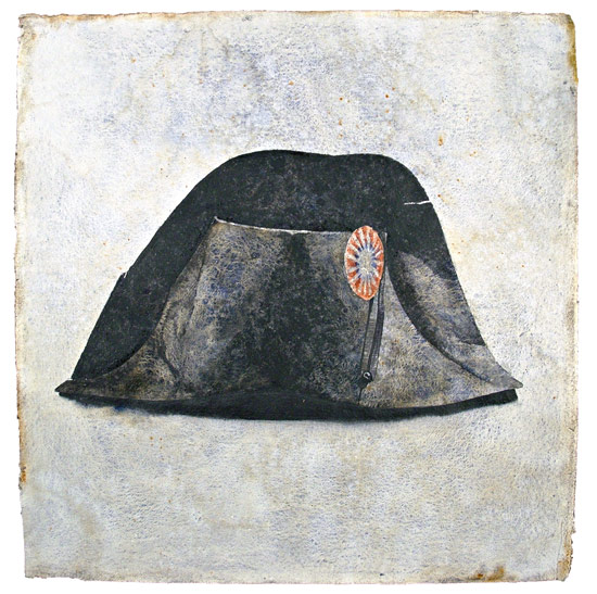 Napoleon&rsquo;s Hat #8 - acquarello su carta Khadi