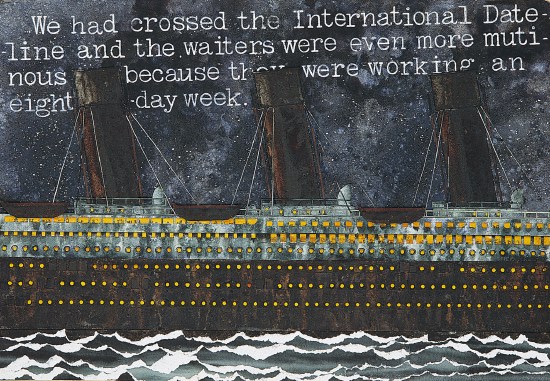 Passaggio della Dateline - Acquarello e Collage