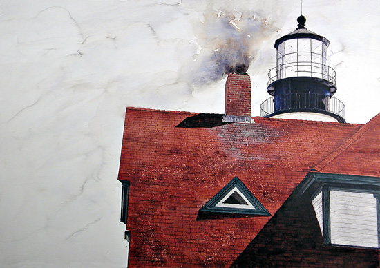 Portland Head Light - acquarello su carta